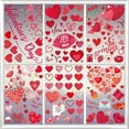 thumbnail image 2 of RXIRUCGD Static Cling Valentine's Window Decals - Heart Shaped Glass Stickers for Fridge & Windows - Seasonal Decor Without Residue, 2 of 7
