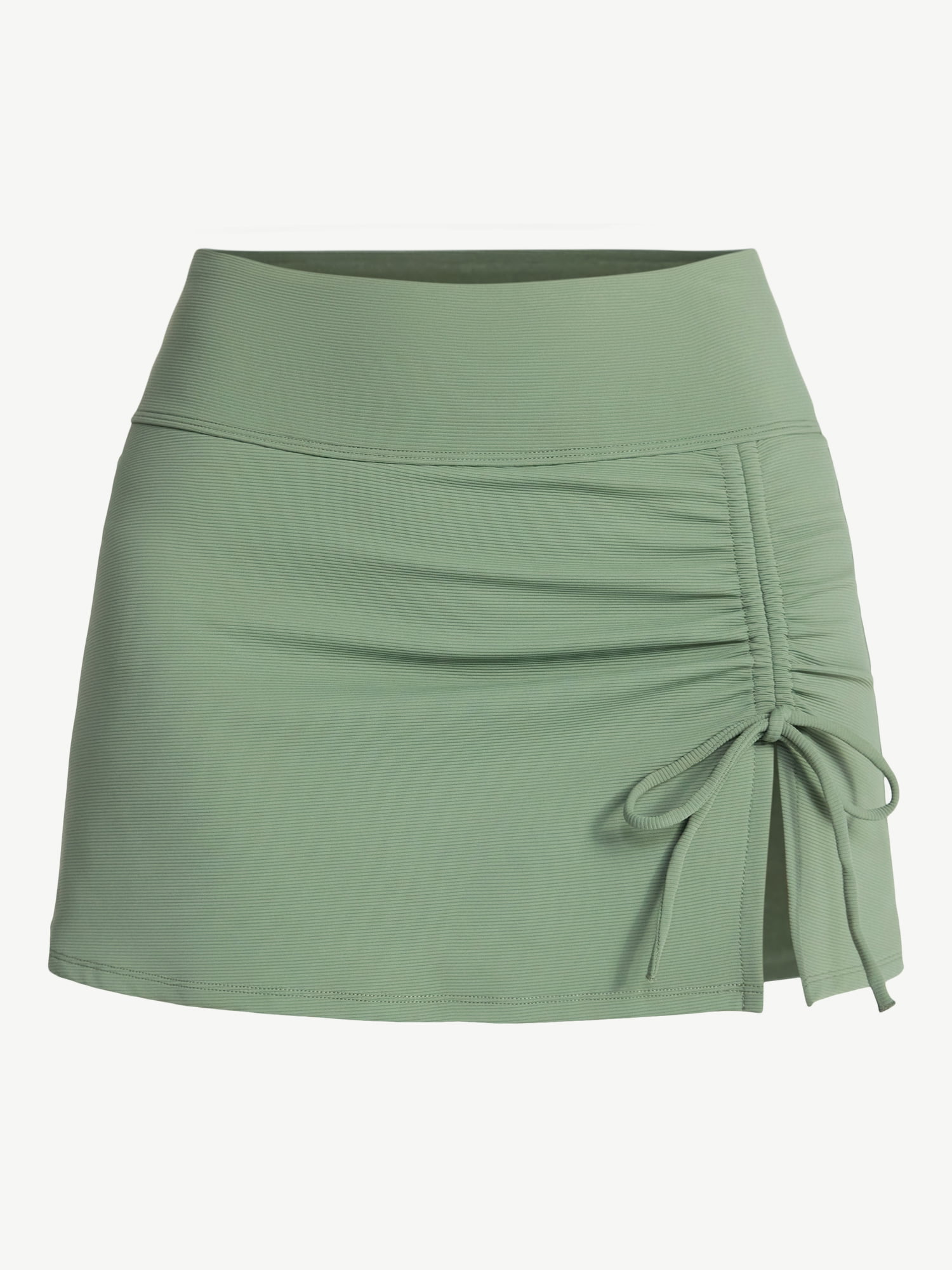 Time and Tru Women's Ribbed Swim Skirt, Sizes XS-3X