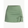 thumbnail image 5 of Time and Tru Women's and Women's Plus Size Ribbed Swim Skirt, Sizes XS-3X, 5 of 5