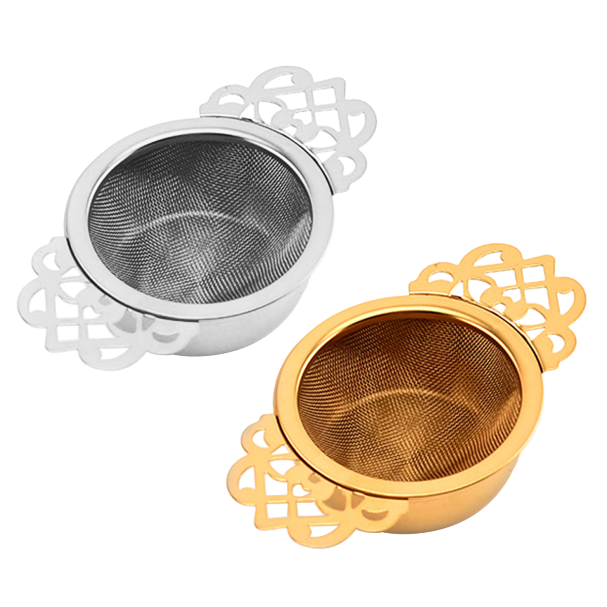 2pcs Tea Strainer Durable Tea Filter Stainless Steel Tea Strainer Tea