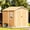 Bright Yellow, variant on Plastic Outdoor Storage Sheds with Floor and Lockable Door, Compact Resin Outdoor Storage Cabinet Waterproof, Garden Shed/Tool Shed for Backyard, Patio, Grey