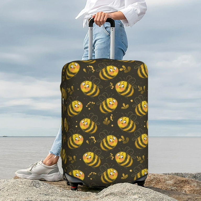 Bingfone Cute Cartoon Bees Luggage Cover Washable Suitcase Cover - Main Image