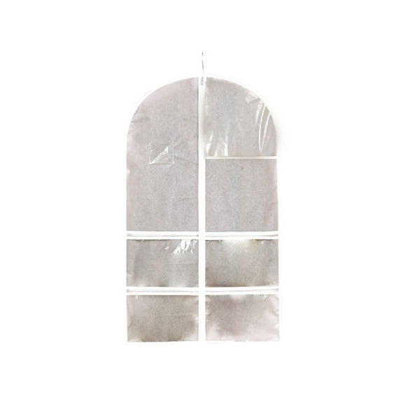 Storage Bag Organizer,Closet Storage Organizer Closet Hanging Storage Bag, Clothes Cover with 4 Zippered Pockets for Coats, Dresses, Jackets, Shirts, Accessory Storage Bags