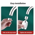 thumbnail image 5 of Vaidha 2024 New Upgrade ABS Faucet Filter Universal Rotating Faucet Filter Faucet Extension Aerator Multifunctional Faucet Adapter, 5 of 5