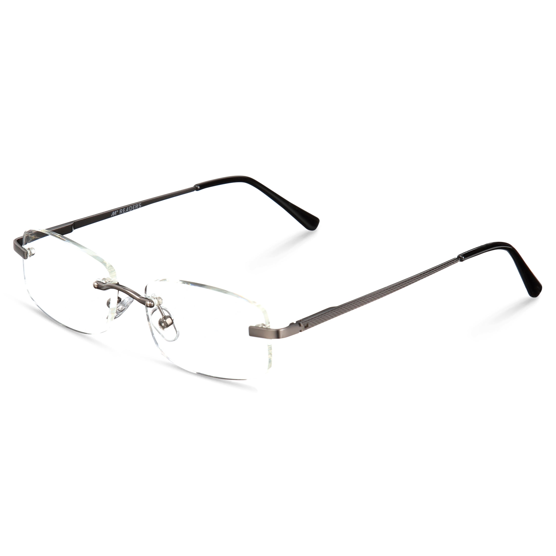 M+ Readers 180° Flex Temples Jean Dgun +2.00 Reading Glasses with Case