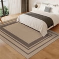 thumbnail image 4 of Washable Rug 5x7 for Bedroom Large Living Room Rug with Rubber Backing Casual Striped Border Throw Carpet Modern Contemporary Area Rug for Dining Room, 4 of 9