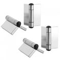 thumbnail image 4 of Charnière à Ressort - 4 Pcs Charnière à Ressort en Acier Inoxydable Fermeture Automatique Matériel de Charnière d'Armoire, 4 of 8