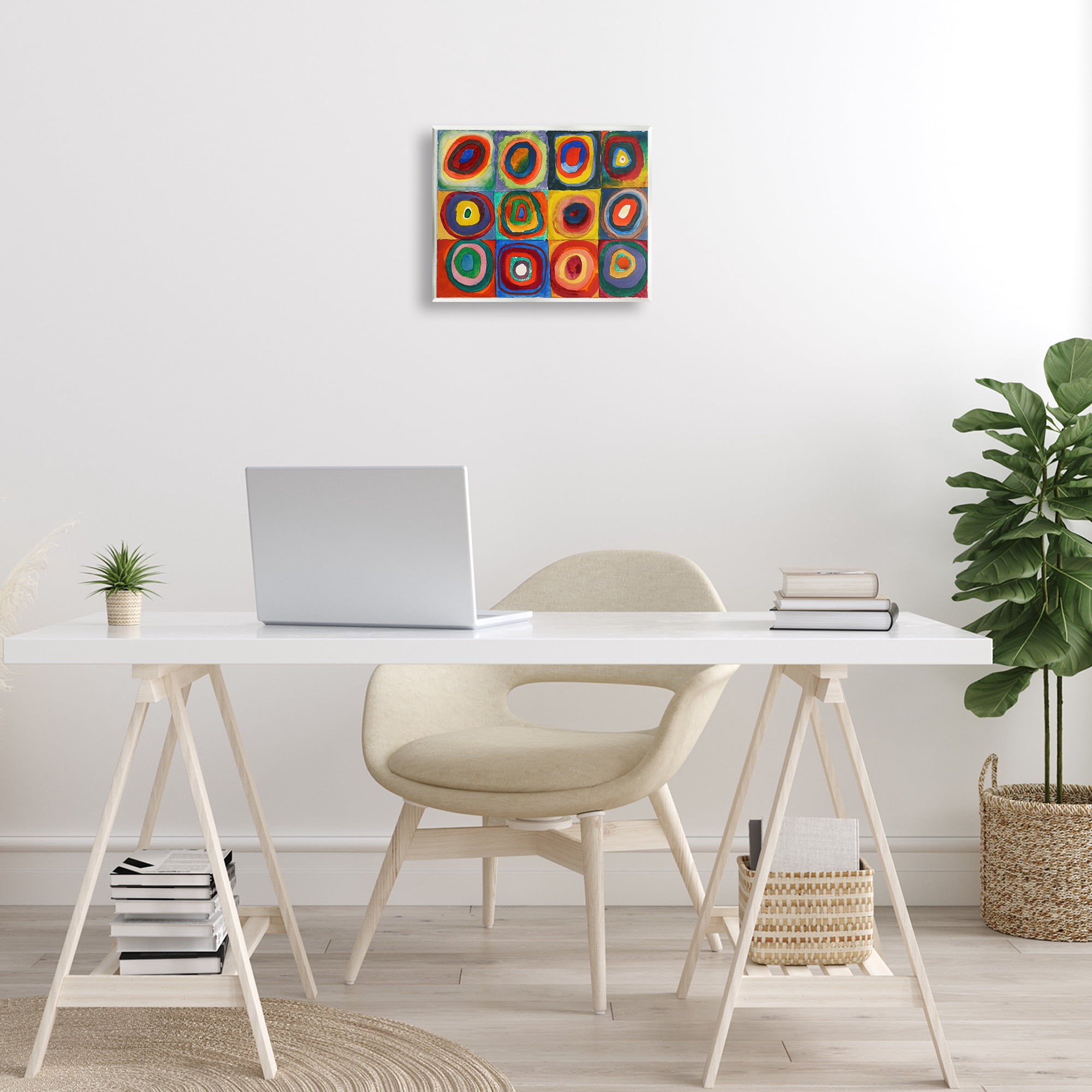 Stupell Industries Kandinsky Classic Circles Abstract Painting Unframed Art Print Wall Art, 14 x 11
