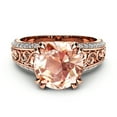 thumbnail image 2 of 14K Rose Gold Morganite Vintage Engagement Ring, 2 of 4