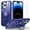 Darkblue, variant on Allytechgroup iPhone 15 Pro Max Magnetic Case with Rotating Stand, Multi Angle Viewing Stand Anti-Scratch Compatible with Magsafe & Car Mount Phone Case for Apple iPhone 15 Pro Max, Darkblue
