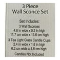 thumbnail image 2 of Trueliving 3-Piece Wall Sconces Dark Finish, 2 of 4
