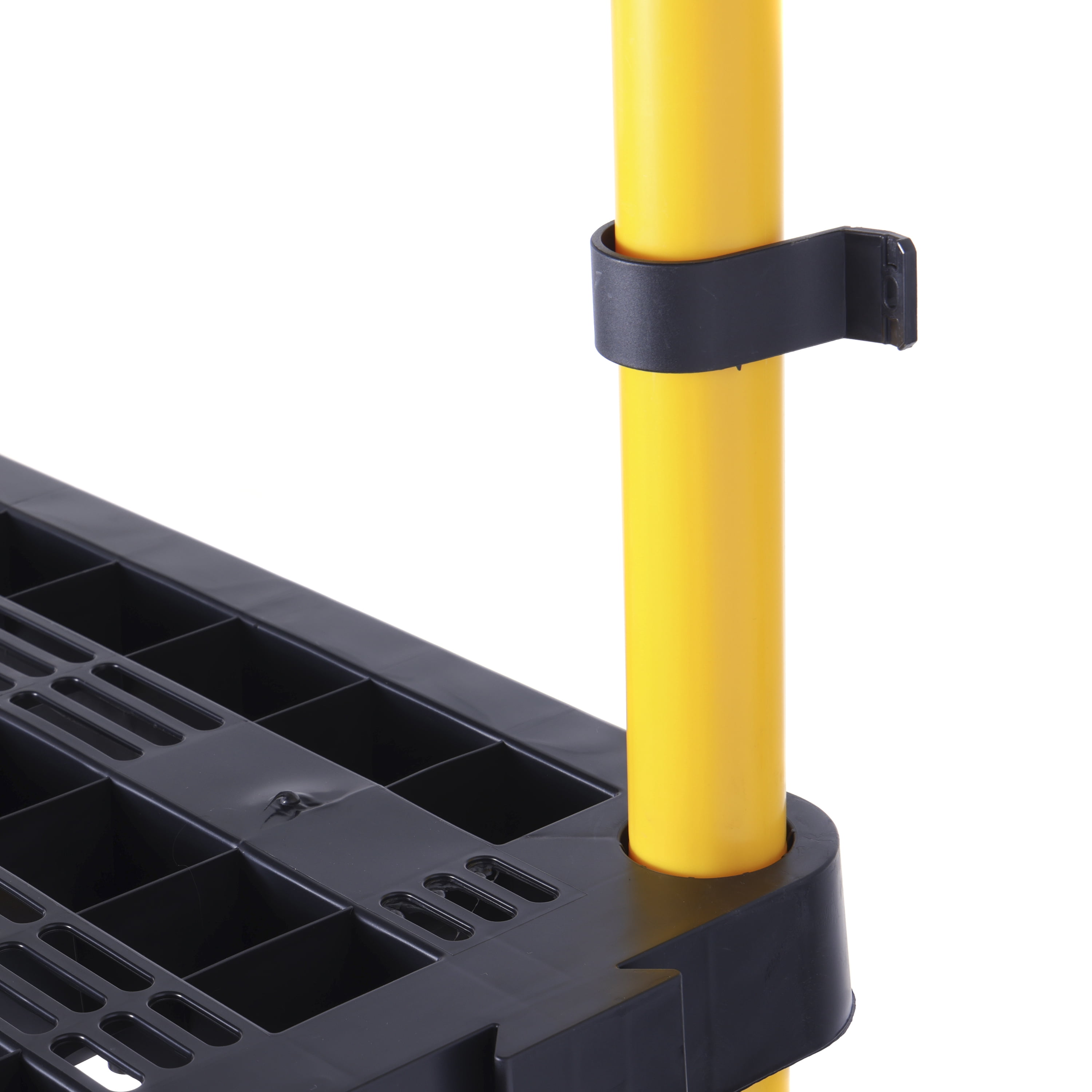 Gracious Living Premium Fixed Height 5 Shelf XL Heavy Duy Black/Yellow