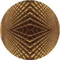thumbnail image 1 of Ahgly Company Indoor Round Patterned Orange Gold Area Rugs, 8' Round, 1 of 6