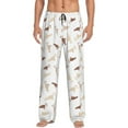 thumbnail image 2 of Goofa Leopard Print Printed Soft Pajama Pants for Men, Wide Leg Comfy Casual Lounge Yoga Pants-Medium, 2 of 9