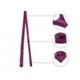 thumbnail image 4 of CORBATAS DE HOMBRE DE COLOR SÓLIDO PARA EL DÍA DEL PADRE, CORBATAS SLIM DE NEGOCIO, BURDEOS, TALLA ÚNICA, 4 of 6