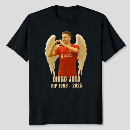 Diogo Jota Liverpool FC Premier League Soccer Fan Gift Portuguese Footballer Graphic Tee for Men Men s And Women s Graphic Tee 100% Cotton by TBun Full Sizes S-5XL