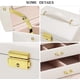 thumbnail image 4 of Jewellery Box With 2 Drawers Three Layers Pu Leather Jewelry Storage Box, 4 of 5