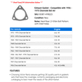 thumbnail image 2 of Exhaust Gasket - Compatible with 1956 - 1975 Chevy Bel Air 1957 1958 1959 1960 1961 1962 1963 1964 1965 1966 1967 1968 1969 1970 1971 1972 1973 1974, 2 of 2