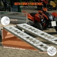 thumbnail image 5 of KFFKFF Durable Aluminum Loading Ramps, Set of 2, 72 x 15 in, Heavy-Duty Design with Anti-Slip Plates, Combined Capacity of 6000 lbs, Suitable for Carts, Tractors, ATVs, Lawn Mowers, and Motorcycles, 5 of 9