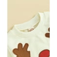 thumbnail image 5 of Wassery Baby Christmas Outfit for Girls Boys 6M 12M 18M 24M 3T Toddler Cartoon Elk Long Sleeve Crew Neck Sweatshirt Sweatpants 2Pcs Fall Holiday-themed Clothing for Infant Boy Girl, 5 of 8