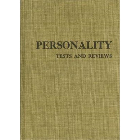 Pre-Owned Tests in Print (Buros) Personality Tests and Reviews I, (Hardcover)