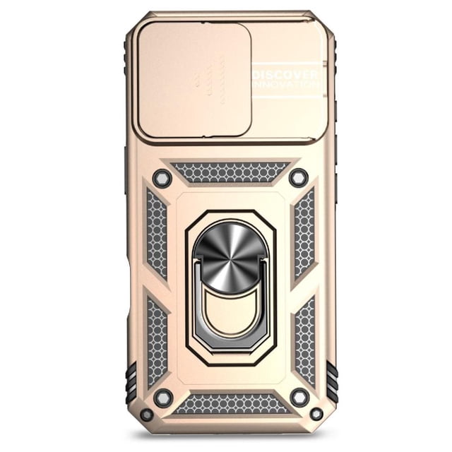 Estuche GANGXUN para iPhone 16 Pro Max, soporte giratorio 360°, estilo mecánico y magnético