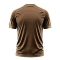 thumbnail image 3 of Mexico 2026 Soccer Cup Fan Jersey for Men, Crewneck Short Sleeve T-Shirt with Winged Totem & Geometric Print, Lightweight Breathable Athletic Top, 1 PC Light Brown XXL, 3 of 4