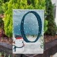 thumbnail image 2 of America Forever Winter Monogram Letter O Garden Flag Vertical Double Sided 12.5 x 18 inches American Snowman in Winter, Holiday Seasonal Flags for Outdoor Decoration, Snowfall Celebration Garden Flag, 2 of 4