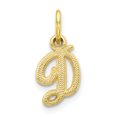thumbnail image 1 of Pendentif Charme Collier Monogramme Initiale Lettre D en Or Jaune 10k, 1 of 7