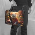 thumbnail image 5 of Lsque Sunshine Flower Meditating Cat Pattern Laptop Bag – Portable & Slim Single-Shoulder Computer Case with Adjustable Strap, Protective, Lightweight for 13”/14”/15.6” Laptops, 5 of 8