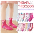 thumbnail image 5 of 12 Pairs Baby Girls Grips Socks Kids Toddlers Infants Anti Slip Non Skid Funny Cartoon Crew Breathable Cotton Socks, 5 of 6