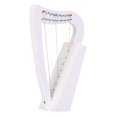 thumbnail image 1 of 8 Cuerdas Lyre Arp Instrumento Musical Maciza para Adultos Principiante () Blanco, 1 of 9