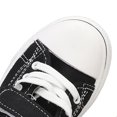 thumbnail image 3 of M Buder Zapatos Casuales de Lona Transpirable con Estampado de Dibujos Animados y Suela Suave para Niños y Niñas, Cierre Gancho y Bucle, Talla 28 (18.0 cm / 7.1 inches), Color Negro, 3 of 9