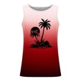 thumbnail image 5 of Gifts for Men! LINGLANG Mens Active Tank Top Hawaiian Palm Tree Print Sleeveless Gym Wear, 5 of 5
