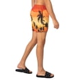 thumbnail image 2 of HUGO Diego Swim Shorts, Orange, 2 of 5