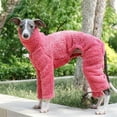 thumbnail image 6 of UOSIA Greyhound Fleece Jumper Turtleneck Puppy Pajamas Four-Legged Pet Coat, 6 of 7