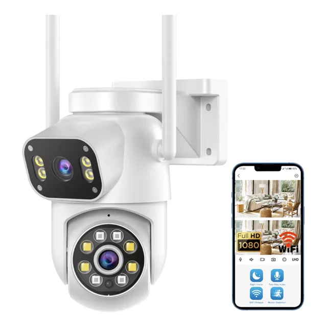 Cámara De Vigilancia Mvpsmart Dq8 Wi-fi Full Hd 8mp Ptz Color Agua