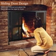 thumbnail image 3 of Pantalla para chimenea Sarzdras, puertas corredizas, 37,8 x 30,7 cm, hierro forjado, 3 of 9