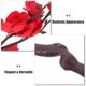 thumbnail image 5 of unbranded 2Ud Bouquet De Flores Artificiales Ciruelo Para De Espacios Y Fiestas, 5 of 6