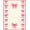 Pink Ivory, Pattern 1, variant on ODIKA Pink Coquette Round Ribbon Motif Boho Border Center Seamless Non-Slip Chair-Friendly for Home Office, Gaming Room, Under Desk