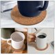 thumbnail image 4 of 50 posavasos de corcho para escritorio de oficina, decoración para bebidas, tapete decorativo antiescaldaduras, 4 of 6