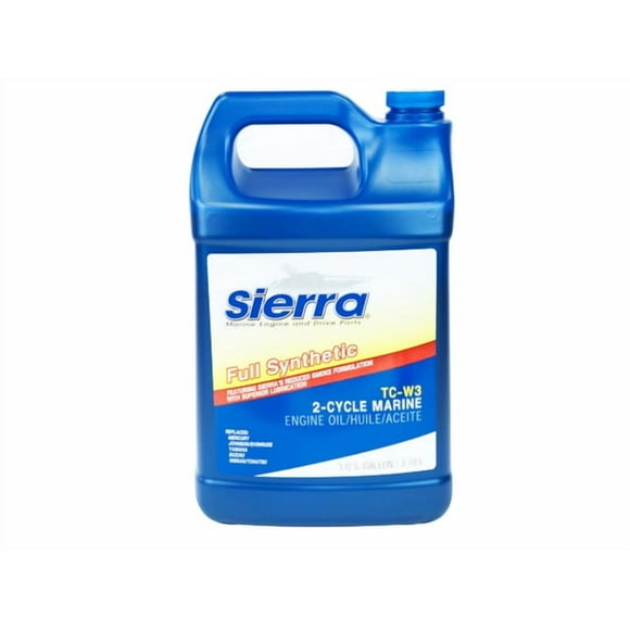 Sierra Marine Huile 18-9540-3 Marine Series; TC-W3; Entièrement Synthétique; Pichet de 1 Gallon; Simple; Huile de Moteur Marin à 2 Cycles; Certifiée NMMA