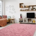 thumbnail image 4 of Socofuz 9x12ft Large Fluffy Rug, Soft Scandinavian Light Luxury Premium Carpets for Living Room Kids Rooms Dormitory Home Decor, Blush Pink, 4 of 8