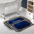 thumbnail image 4 of Golden Greek Frame 16x24 Flannel Bath Mat for Bathroom, Anti-Slip Backing Soft Bathroom Rug, Washable Water Absorbent Mat, 4 of 9