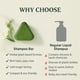 thumbnail image 4 of Champú sólido Green Triangle, jabón en barra, champú natural para fortalecer y dar brillo al cabello, tamaño de viaje, fórmula hidratante y calmante., 4 of 4