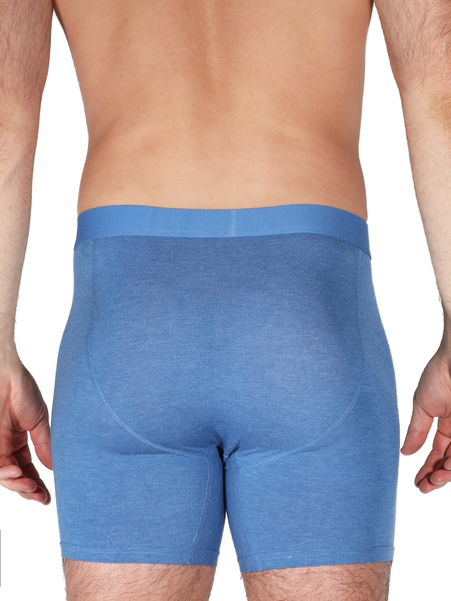 George Men's Soft Touch Rayon Boxer Briefs Underwear with Anti-Odor Feature, 3-Pack