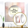 thumbnail image 3 of Designart "Ethereal Beauty In Soft Vintage Pink Watercolor II" Abstract Shapes Square Mirror For Wall Decor - Large Pink Square Printed Wall Mirror Art - Wall Mounted Square Mirror, 3 of 5