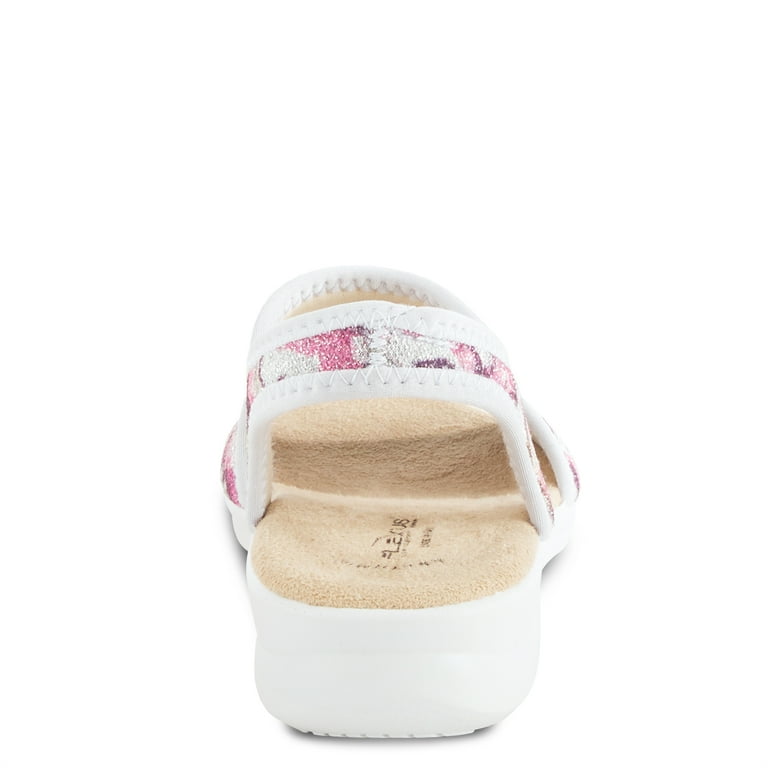 Flexus Spring Step Nyaman-Swirl Slingback Sandals for Women Low