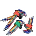 thumbnail image 3 of Hex Key Wrench Set 9pcs Chrome Vanadium Steel Ball End Folding Allen Key Tool Multi-Size Metric Hex Wrench for Auto Repairs Home Improvement Mechanical Work Multicolor, 3 of 4
