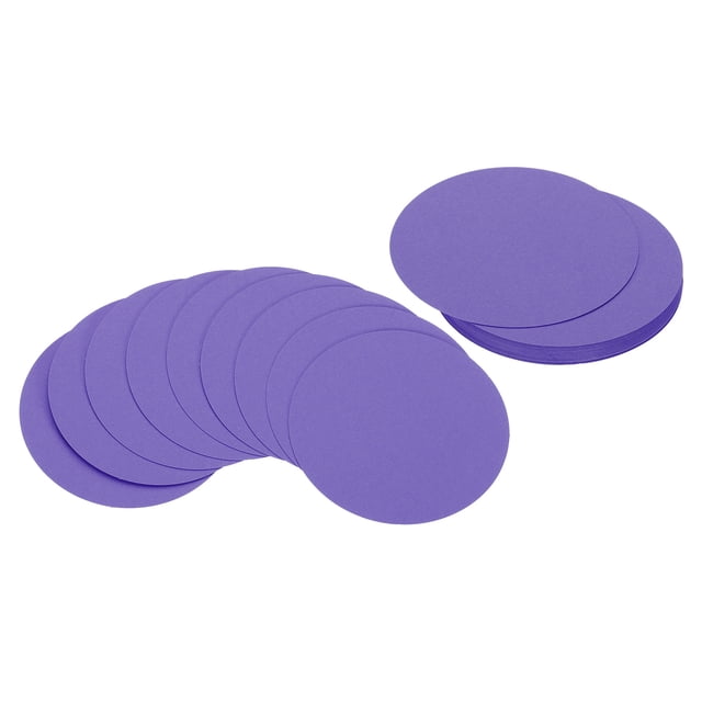 Uxcell Cartón Circular de 3 pulgadas, 25Pcs Recortes de Papel en Forma Redonda de Cartón Grueso para Proyectos de Bricolaje, Púrpura Oscuro